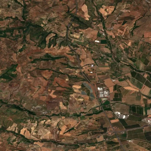 Wildfire near Saracena — Sentinel-2 true color