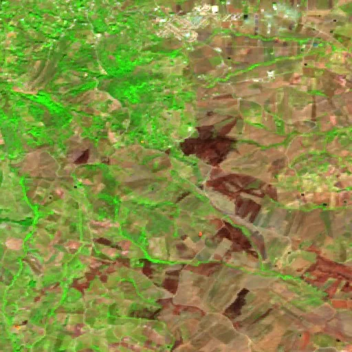 Incendio cerca de Sasi — Sentinel-2 SWIR (fuego)