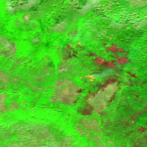 Wildfire near Šavnik (Sep 16 · NW) — Sentinel-2 SWIR (fuego)