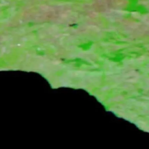 Incendio cerca de Sciacca — NASA satellite