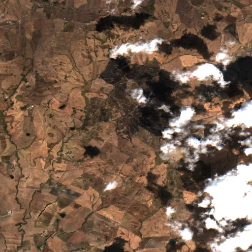 Wildfire near Sclafani Bagni — Sentinel-2 true color