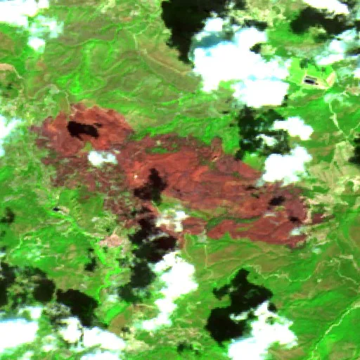 Wildfire near Segorbe — Sentinel-2 SWIR (fuego)