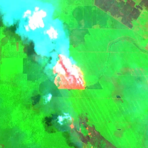Wildfire near Semuda (Sep 18 · NW) — Sentinel-2 SWIR (fuego)