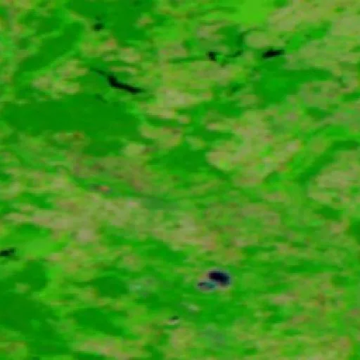 Wildfire near Serby — NASA satellite