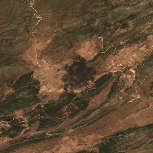 Incendio cerca de Seriana — Sentinel-2 true color