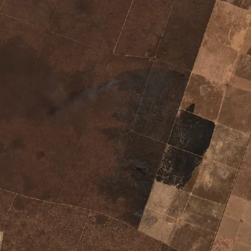 Wildfire near Serra Dourada (Oct 21) — Sentinel-2 true color