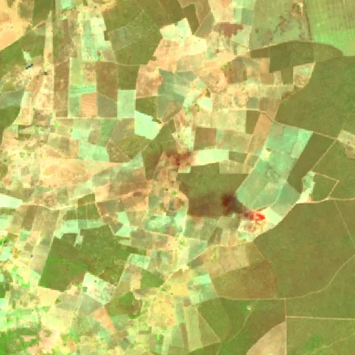 Incendio cerca de Serra Dourada — Sentinel-2 SWIR (fuego)