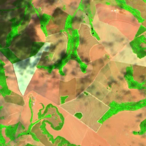 Incendio cerca de Serranópolis — Sentinel-2 SWIR (fuego)