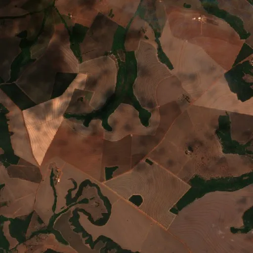 Incendio cerca de Serranópolis — Sentinel-2 true color