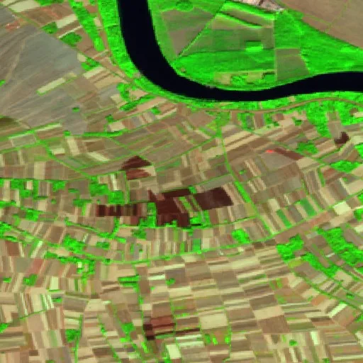 Wildfire near Ševarice — Sentinel-2 SWIR (fuego)