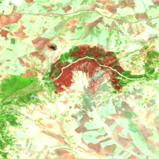 Wildfire near Sidi Fredj — Sentinel-2 SWIR (fuego)