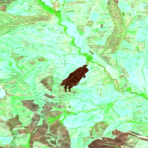 Incendio cerca de Silvan — Sentinel-2 SWIR (fuego)