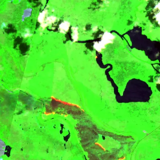 Incendio cerca de Simón Sarlat — Sentinel-2 SWIR (fuego)