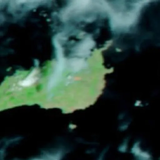 Wildfire near Sitia — NASA satellite