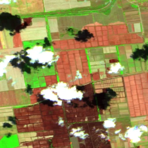 Wildfire near Skadovsk urban hromada — Sentinel-2 SWIR (fuego)