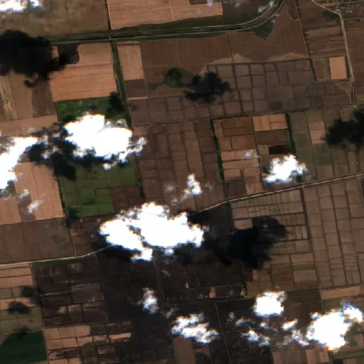 Wildfire near Skadovsk urban hromada — Sentinel-2 true color