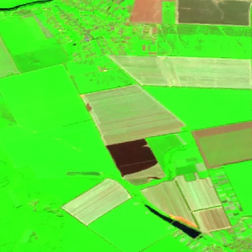 Wildfire near Sobolivka Rural Hromada — Sentinel-2 SWIR (fuego)