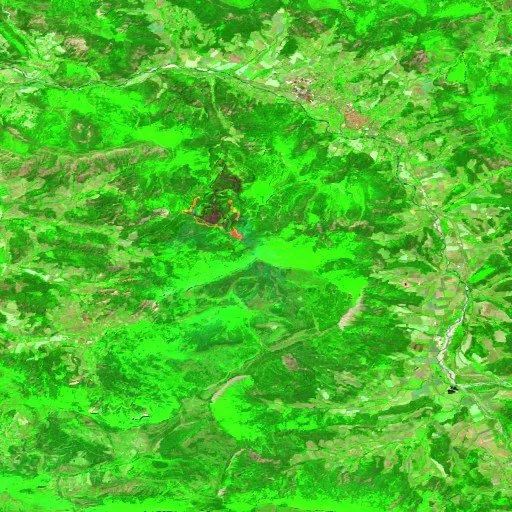 Wildfire near Solaure en Diois (FR) — Sentinel-2 SWIR (fuego)