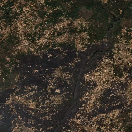Wildfire near Sonim e Barreiros — Sentinel-2 true color