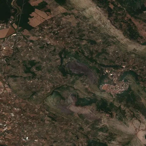 Wildfire near Sonnino (Aug 6) — Sentinel-2 true color