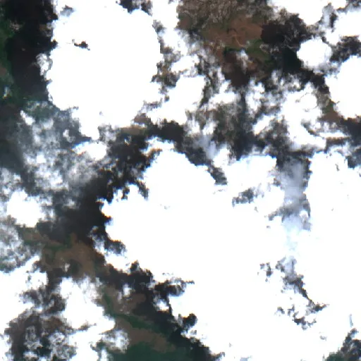 Wildfire near Sororoca — Sentinel-2 true color