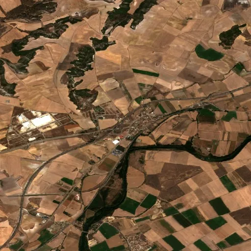Wildfire near Soto de Cerrato — Sentinel-2 true color
