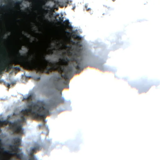 Wildfire near South Abaco — Sentinel-2 true color