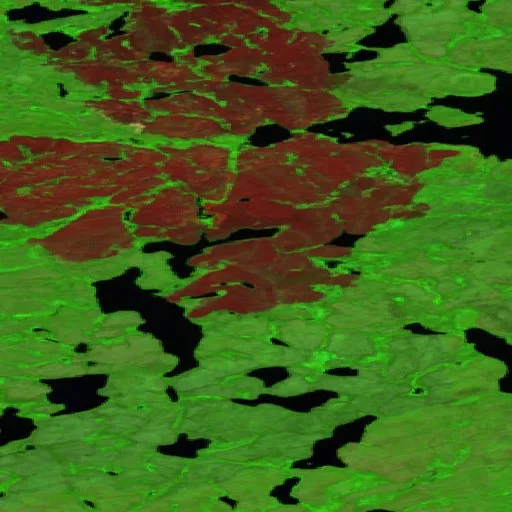 Incendio cerca de South Slave Region (Jun 28 · SW) — Sentinel-2 SWIR
