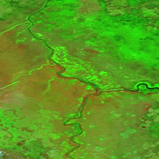 Wildfire near South Slave Region — Sentinel-2 SWIR