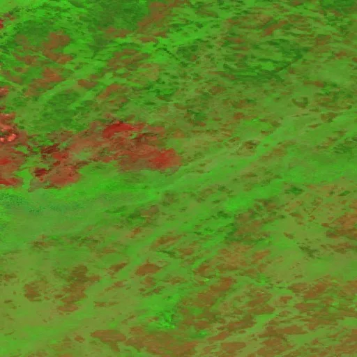 Wildfire near South Slave Region (Jun 27 · W) — Sentinel-2 SWIR
