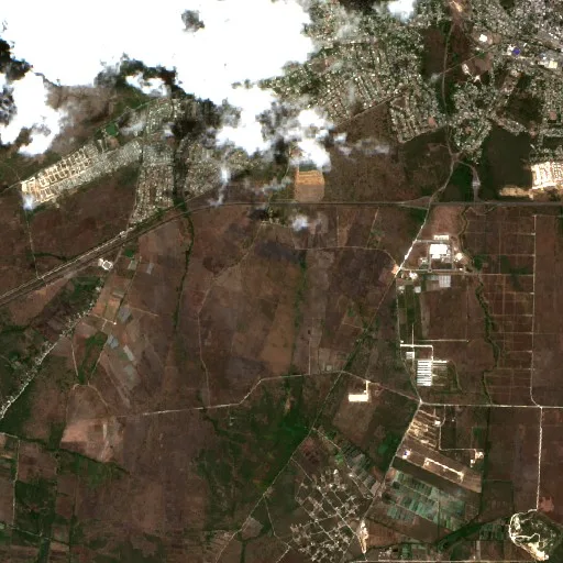 Wildfire near Spanish Town — Sentinel-2 true color