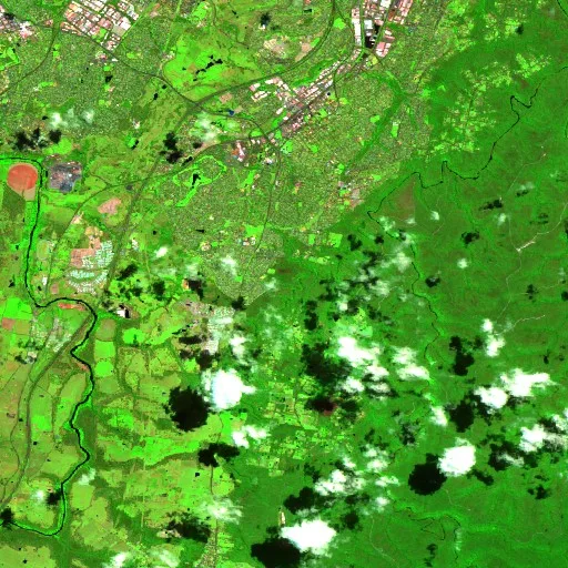 Incendio cerca de St Helens Park — Sentinel-2 SWIR (fuego)