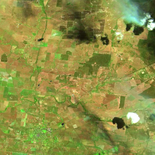Stubbo Bushfire — Sentinel-2 SWIR (fuego)