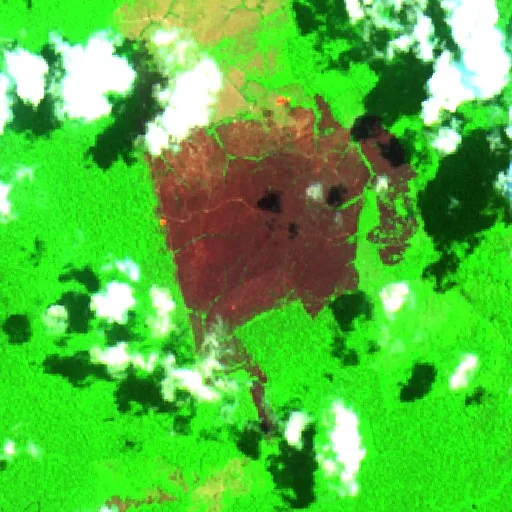 Wildfire near Sucunduri (Sep 16) — Sentinel-2 SWIR (fuego)