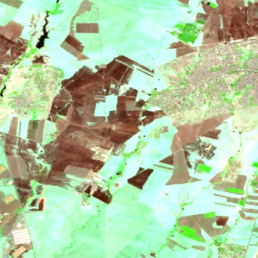 Wildfire near Sumayl — Sentinel-2 SWIR (fuego)