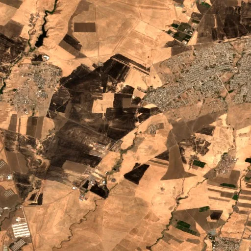 Wildfire near Sumayl — Sentinel-2 true color