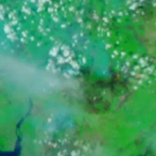 Wildfire near Sungaitabuk — NASA satellite