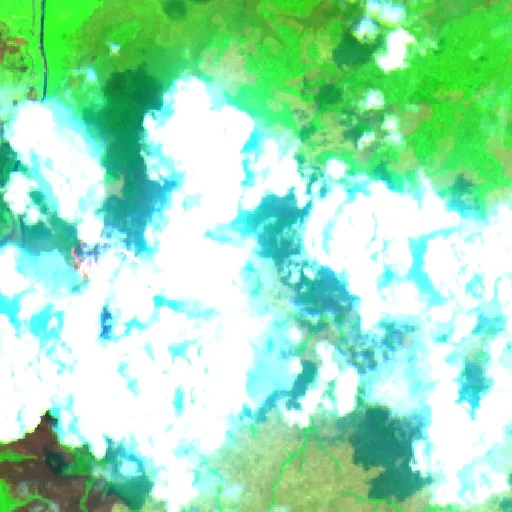 Incendio cerca de Surabaya — Sentinel-2 SWIR (fuego)