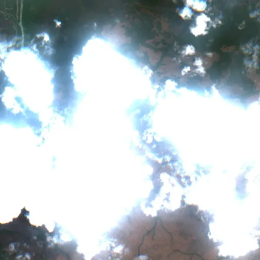 Incendio cerca de Surabaya — Sentinel-2 true color