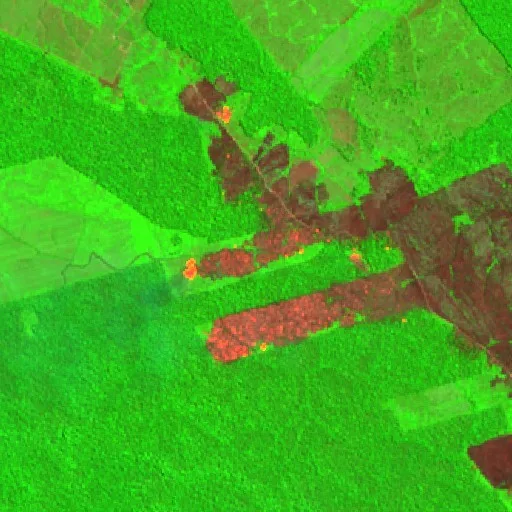 Incendio cerca de Surubim — Sentinel-2 SWIR (fuego)
