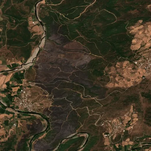 Wildfire near Susurluk — Sentinel-2 true color