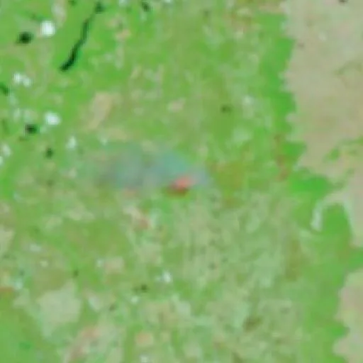 Incendio cerca de Taguatinga (9 oct) — NASA satellite
