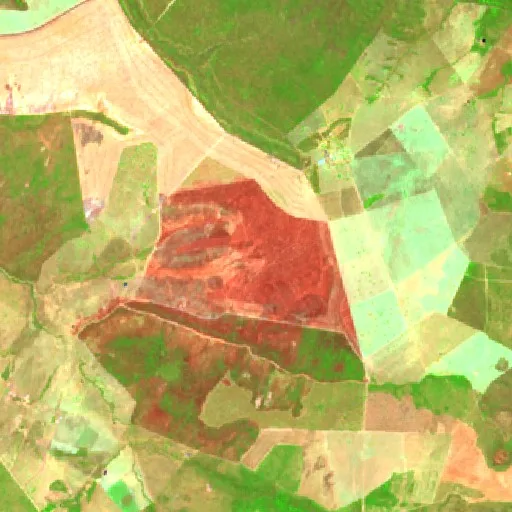 Wildfire near Taguatinga — Sentinel-2 SWIR (fuego)