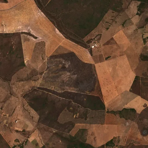 Wildfire near Taguatinga — Sentinel-2 true color