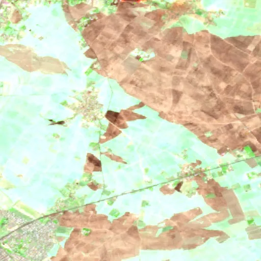 Incendio cerca de Tahrawa — Sentinel-2 SWIR (fuego)