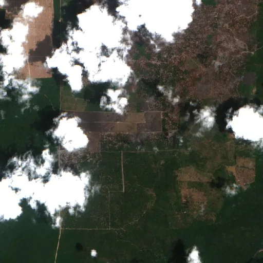 Incendio cerca de Tailândia (23 oct) — Sentinel-2 true color