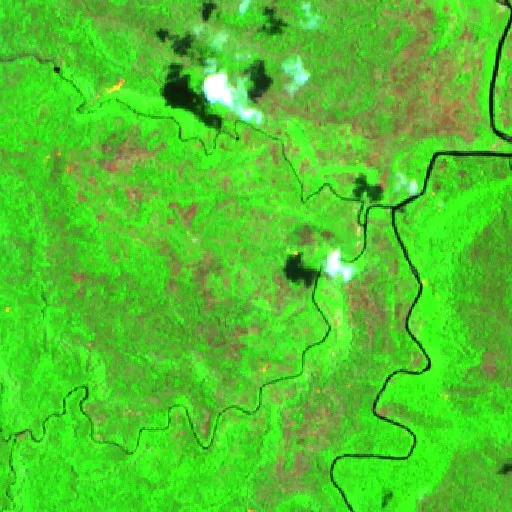 Incendio cerca de Talasea District (3 oct · W) — Sentinel-2 SWIR (fuego)
