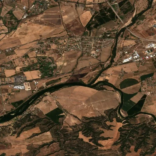 Wildfire near Talavera de la Reina — Sentinel-2 true color