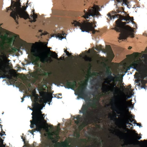 Wildfire near Tasso Fragoso (Sep 29 · N) — Sentinel-2 true color