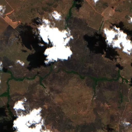 Wildfire near Tasso Fragoso (Sep 29 · S) — Sentinel-2 true color